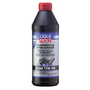 75W140 LS SAE fuldsyntetisk Hypoid gearolie (GL5) i 1 liters flaske, fra Liqui Moly