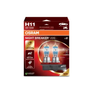 Osram Night BreakerÂ® 220, H11 pærer +220% mere lys (2 stk)
