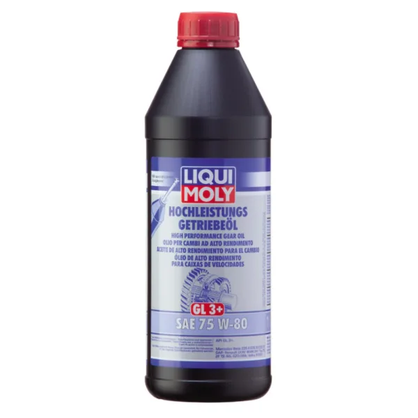 75W80 High Performance Gearolie (GL3+) i 1 liters flaske, fra Liqui Moly