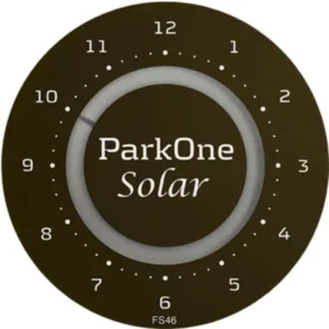 ParkOne Solar parkerings ur, Black/Sort (FS46) fra Needit