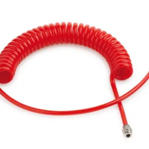 Spiralslange 8m x 8mm model PUR "Flex-boy" med 1/4" udv. gevind