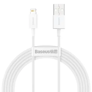 Ladekabel til Apple, Lightning-USB, Datakabel, 1m, Hvid